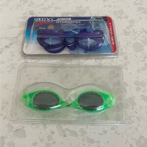2 pairs of SPEEDO Jr. Hydrospex swim goggles- UV Protection